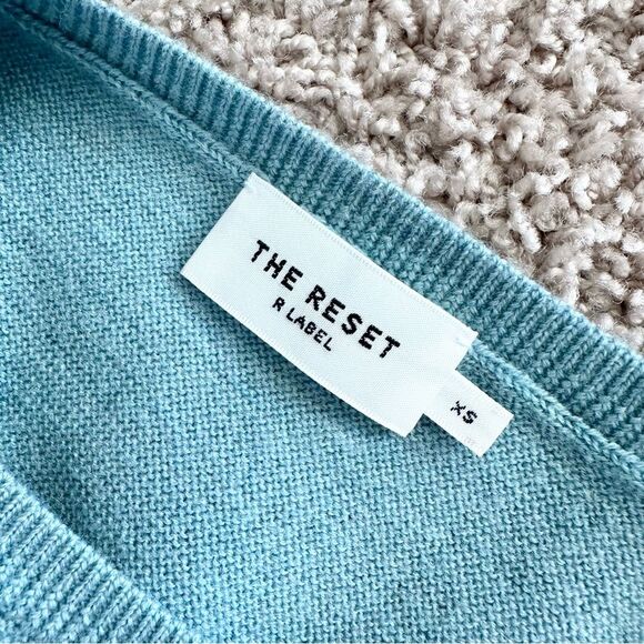 The Reset R Label The Wool Essential Pullover Sweater in Blue Size XS - Picture 5 of 7
